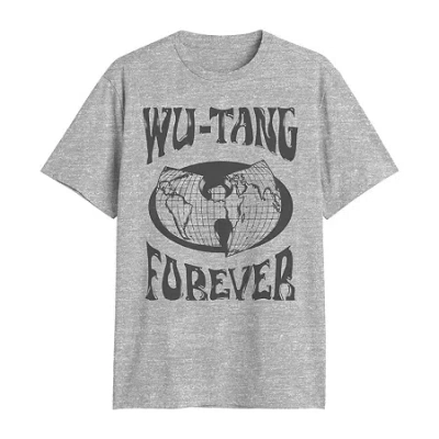 Novelty T-shirts Mens Crew Neck Short Sleeve Classic Fit Big And Tall Graphic T-shirt In Gray