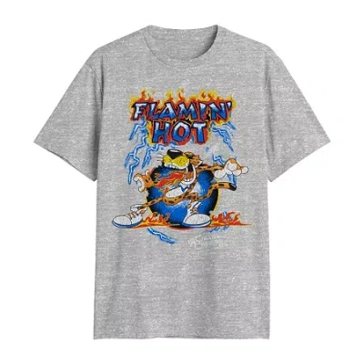 Novelty T-shirts Mens Crew Neck Short Sleeve Classic Fit Big And Tall Graphic T-shirt In Gray