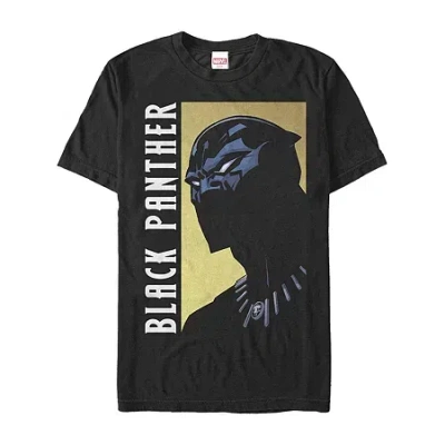 Novelty T-shirts Mens Crew Neck Short Sleeve Classic Fit Black Panther Marvel Graphic T-shirt