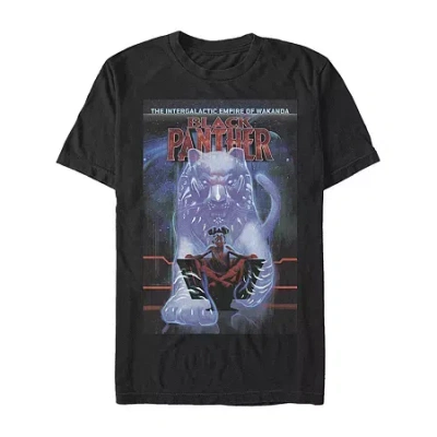 Novelty T-shirts Mens Crew Neck Short Sleeve Classic Fit Black Panther Marvel Graphic T-shirt In Multi