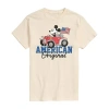 Novelty T-shirts Mens Crew Neck Short Sleeve Classic Fit Mickey Mouse Big And Tall Graphic T-shirt In Neutral