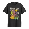 Novelty T-shirts Mens Crew Neck Short Sleeve Classic Fit Scooby Doo Big And Tall Graphic T-shirt In Black