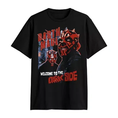 Novelty T-shirts Mens Crew Neck Short Sleeve Classic Fit Star Wars Big And Tall Graphic T-shirt In Black