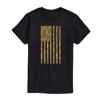 Novelty T-shirts Mens Crew Neck Short Sleeve Regular Fit Big And Tall Graphic T-shirt In Black