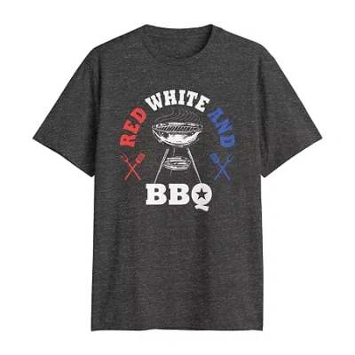 Novelty T-shirts Mens Crew Neck Short Sleeve Regular Fit Big And Tall Graphic T-shirt In Gray