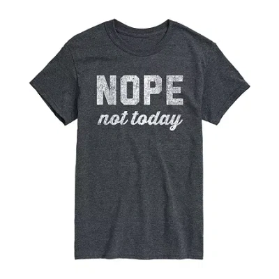 Novelty T-shirts Mens Crew Neck Short Sleeve Regular Fit Big And Tall Graphic T-shirt In Gray