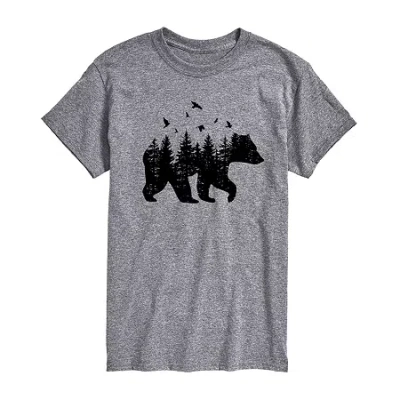 Novelty T-shirts Mens Crew Neck Short Sleeve Regular Fit Big And Tall Graphic T-shirt In Gray