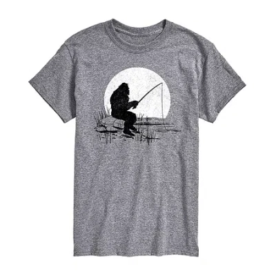 Novelty T-shirts Mens Crew Neck Short Sleeve Regular Fit Big And Tall Graphic T-shirt In Gray