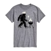 Novelty T-shirts Mens Crew Neck Short Sleeve Regular Fit Big And Tall Graphic T-shirt In Gray
