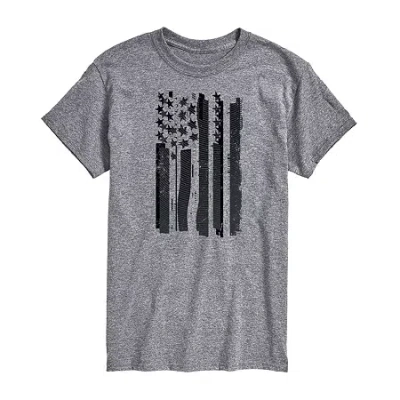 Novelty T-shirts Mens Crew Neck Short Sleeve Regular Fit Big And Tall Graphic T-shirt In Gray