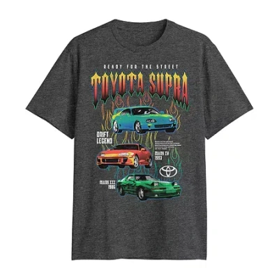 Novelty T-shirts Mens Crew Neck Short Sleeve Regular Fit Graphic T-shirt In Black