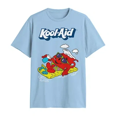 Novelty T-shirts Mens Crew Neck Short Sleeve Regular Fit Graphic T-shirt In Blue