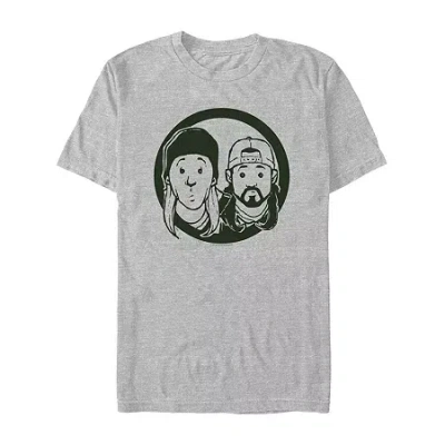 Novelty T-shirts Mens Crew Neck Short Sleeve Regular Fit Graphic T-shirt In Gray