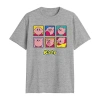 Novelty T-shirts Mens Crew Neck Short Sleeve Regular Fit Kirby Big And Tall Graphic T-shirt In Gray