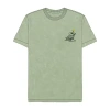 Novelty T-shirts Mens Crew Neck Short Sleeve Regular Fit Peanuts Graphic T-shirt In Green