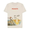 Novelty T-shirts Mens Crew Neck Short Sleeve Regular Fit Peanuts Graphic T-shirt In Neutral