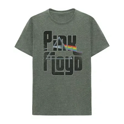 Novelty T-shirts Mens Crew Neck Short Sleeve Regular Fit Pink Floyd Big And Tall Graphic T-shirt In Green