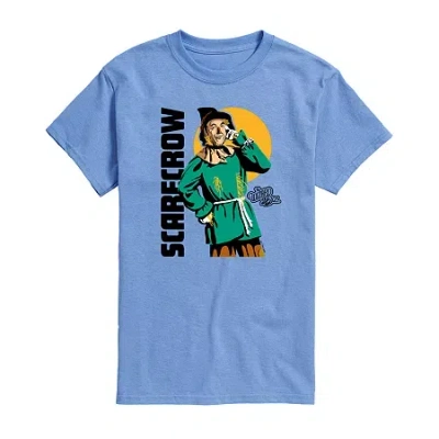 Novelty T-shirts Mens Crew Neck Short Sleeve Regular Fit The Wizard Of oz Graphic T-shirt In Blue
