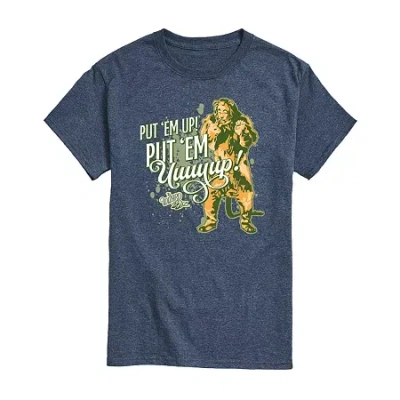 Novelty T-shirts Mens Crew Neck Short Sleeve Regular Fit The Wizard Of oz Graphic T-shirt In Blue