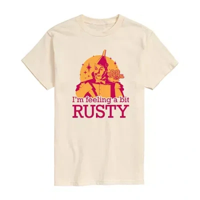 Novelty T-shirts Mens Crew Neck Short Sleeve Regular Fit The Wizard Of oz Graphic T-shirt In Neutral