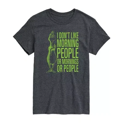 Novelty T-shirts Mens Grinch Graphic T-shirt In Black