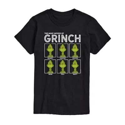 Novelty T-shirts Mens Grinch Graphic T-shirt In Black