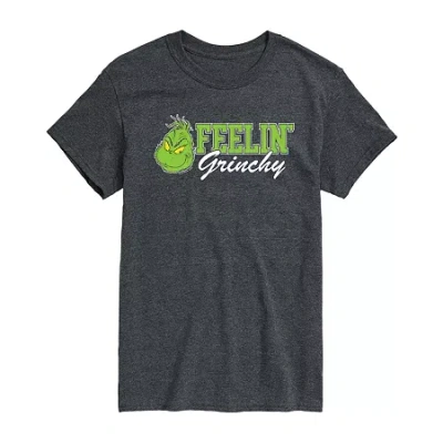 Novelty T-shirts Mens Grinch Graphic T-shirt In Black