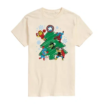 Novelty T-shirts Mens Marvel Graphic T-shirt In Neutral