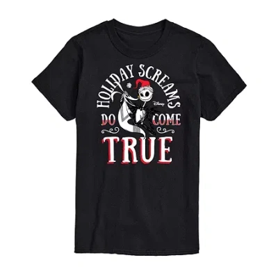 Novelty T-shirts Mens Nightmare Before Christmas Graphic T-shirt In Black
