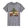 Novelty T-shirts Mens Peanuts Graphic T-shirt In Gray