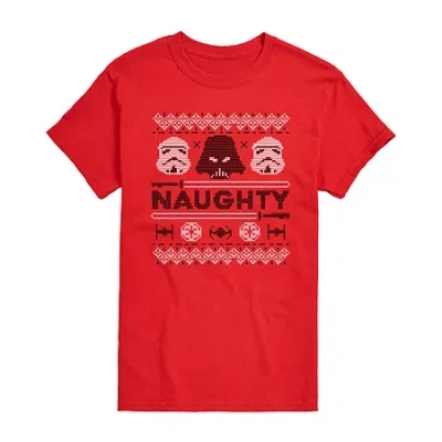 Novelty T-shirts Mens Star Wars Graphic T-shirt In Red