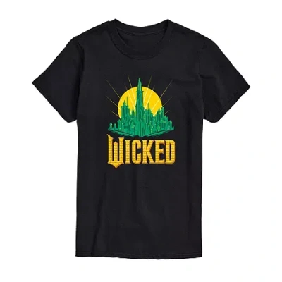 Novelty T-shirts Mens Wicked Graphic T-shirt In Black