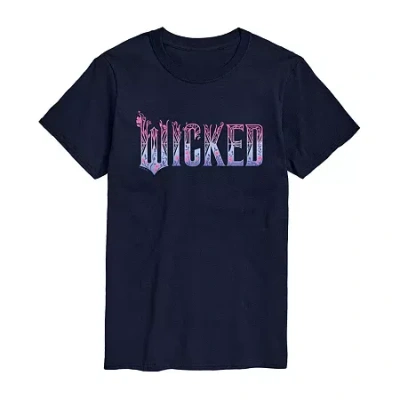 Novelty T-shirts Mens Wicked Graphic T-shirt In Blue