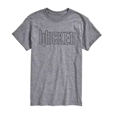 Novelty T-shirts Mens Wicked Graphic T-shirt In Gray