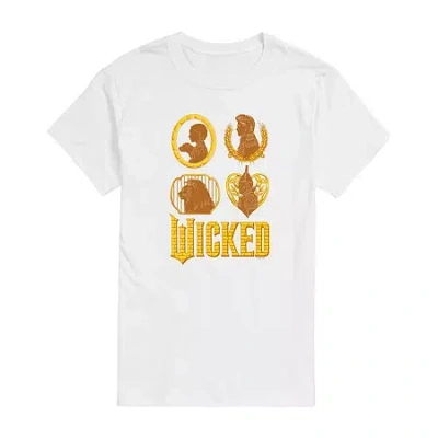 Novelty T-shirts Mens Wicked Graphic T-shirt In White