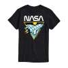 Novelty T-shirts Nasa Mens Crew Neck Short Sleeve Regular Fit Graphic T-shirt In Black