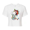 Novelty T-shirts Peanuts Snoopy Light Tee Womens Crew Neck Short Sleeve Snoopy Graphic T-shirt In Gray
