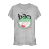 Novelty T-shirts Pixar Bao Womens Juniors Crew Neck Short Sleeve Regular Fit Graphic T-shirt In Gray