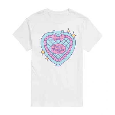Novelty T-shirts Polly Pocket Compact Tee Womens Juniors Crew Neck Short Sleeve Regular Fit Graphic T-shirt In White