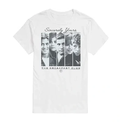 Novelty T-shirts The Breakfast Club Mens Crew Neck Short Sleeve Regular Fit Graphic T-shirt In White