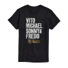 Novelty T-shirts The Godfather Vito Michael Sonny Fredo Mens Crew Neck Short Sleeve Regular Fit Graphic T-shirt In Black