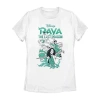 Novelty T-shirts The Last Dragon Tee Womens Juniors Crew Neck Short Sleeve Regular Fit Raya Graphic T-shirt In White
