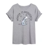 Novelty T-shirts Winne The Pooh Eeyore Winter Tee Womens Crew Neck Short Sleeve Winnie The Pooh Graphic T-shirt In Gray