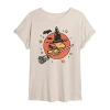 Novelty T-shirts Womens Crew Neck Short Sleeve Peanuts Graphic T-shirt In Neutral