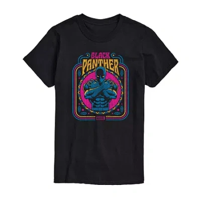 Novelty T-shirts Womens Juniors Crew Neck Short Sleeve Regular Fit Black Panther Marvel Graphic T-shirt