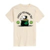 Novelty T-shirts Womens Juniors Crew Neck Short Sleeve Regular Fit Peanuts Snoopy Graphic T-shirt In Sand