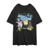 Novelty T-shirts Womens Juniors Crew Neck Short Sleeve Regular Fit Spongebob Graphic T-shirt In Multi