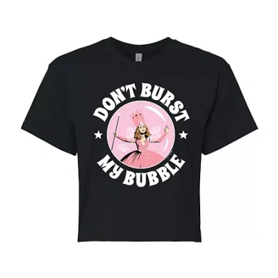 Novelty T-shirts Womens Juniors Crew Neck Short Sleeve Regular Fit The Wizard Of oz Graphic T-shirt In Black