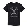 Novelty T-shirts Yellowstone Mens Crew Neck Short Sleeve Regular Fit Graphic T-shirt In Black