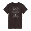 Novelty T-shirts Yellowstone Mens Crew Neck Short Sleeve Regular Fit Graphic T-shirt In Brown